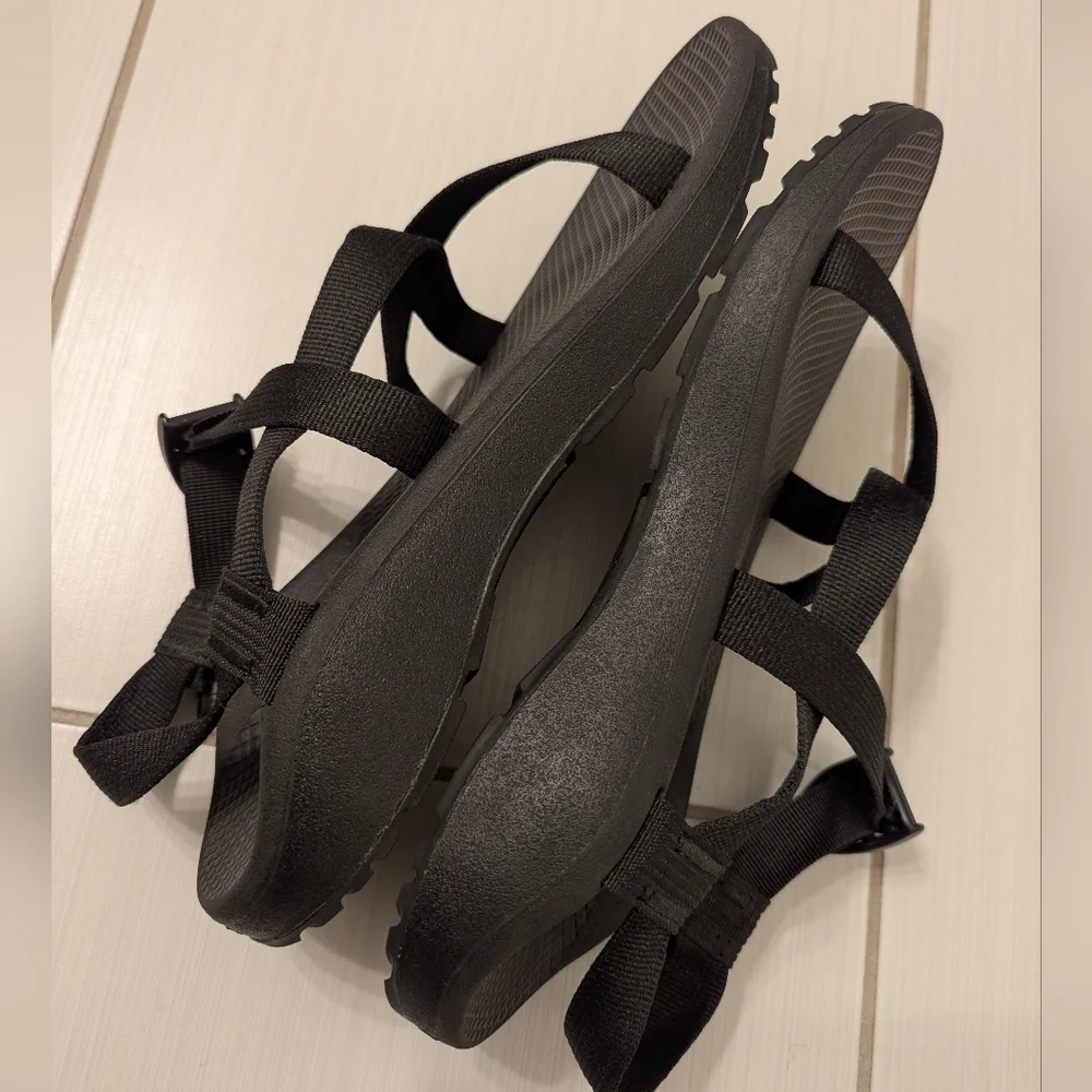 Chaco Z1 classic Black Strappy Sandals size w 11 - Picture 5 of 9